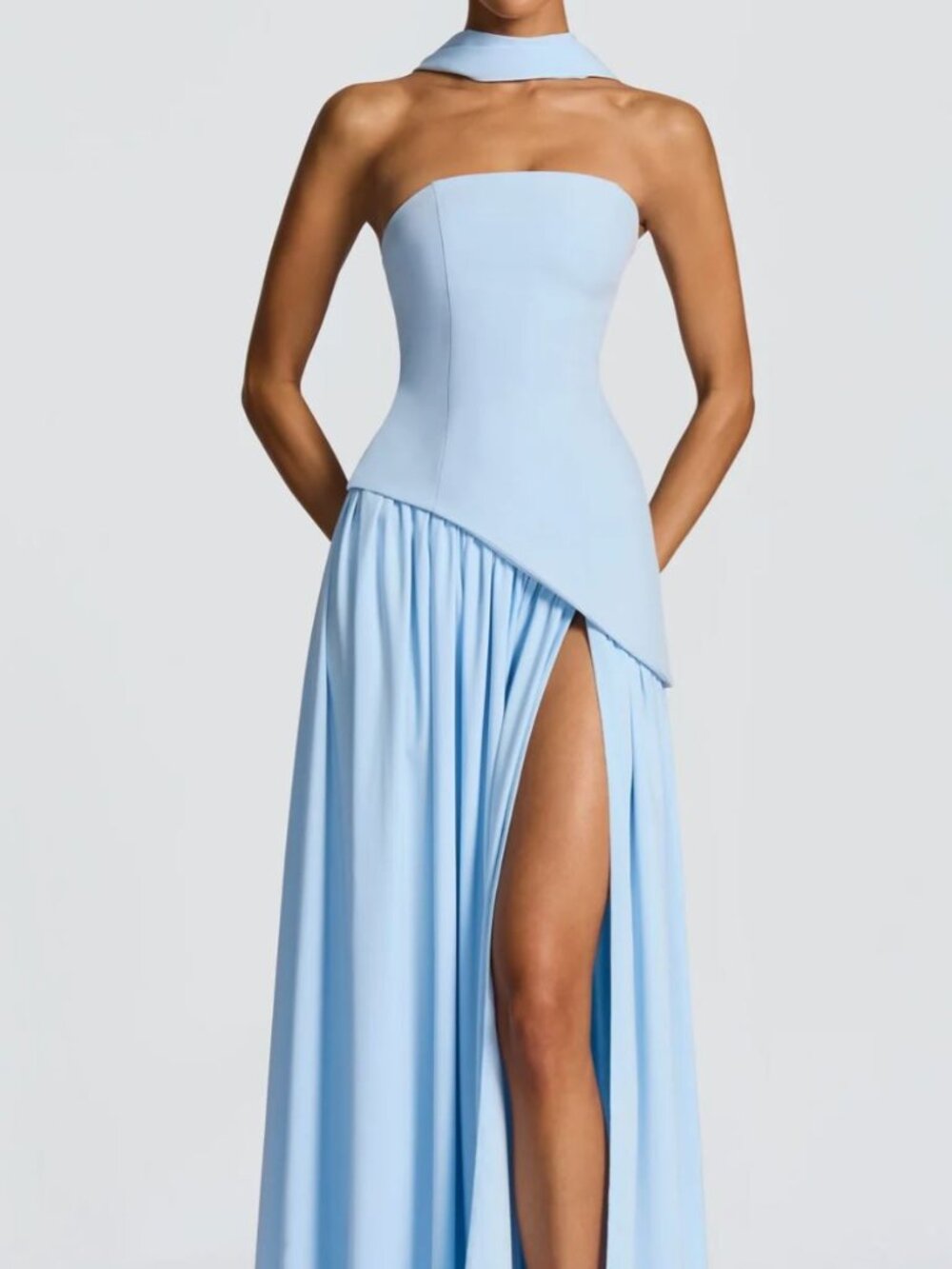 Baby Boo Maliyah Maxi Dress - Baby Blue Wedding Guest Dress